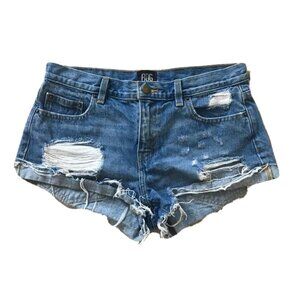 Urban Outfitters BDG Distressed Boyfriend Cut Off Denim Shorts Size 26
